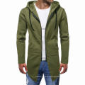 2021 Oversized Autumn And Winter Large Size Loose New Men's Solid Color Long Plus-Size Hoodies